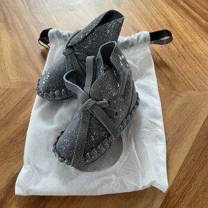 Donsje Pina Exclusive Metallic Suede Grey